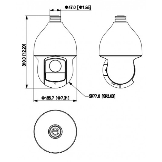 Kamera PTZ Starlight 2 MP Dahua - SD59225DB-HC