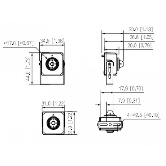 Kamera sieciowa IP z obiektywem Pinhole 4 MP Dahua - IPC-HUM4431S-L4-0280B -zdjęcie numer 3