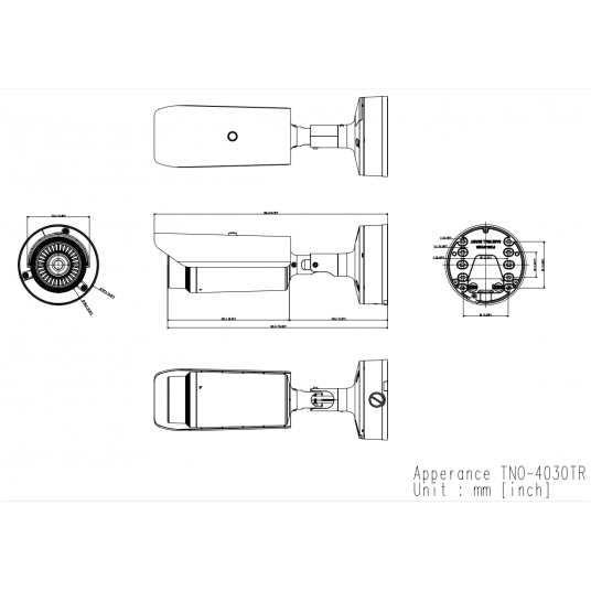 Kamera termowizyjna Hanwha Vision dla profesjonalnych systemów monitoringu - TNO-4030TR -zdjęcie numer 9