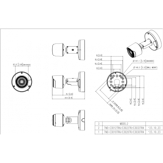 Kamera termowizyjna Hanwha Vision Seria Core AI 6,6mm - TNO-C3022TRA
