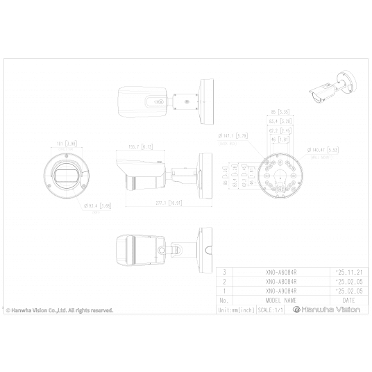 Kamera tubowa 2MP AI Hanwha Vision - XNO-A6084R -zdjęcie numer 6