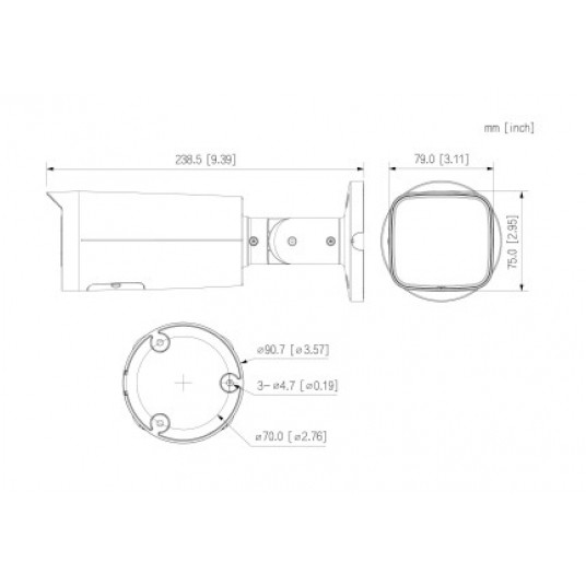 Kamera tubowa 4 MP WizSense Dahua - IPC-HFW2449T-ZAS-IL-27135 -zdjęcie numer 3