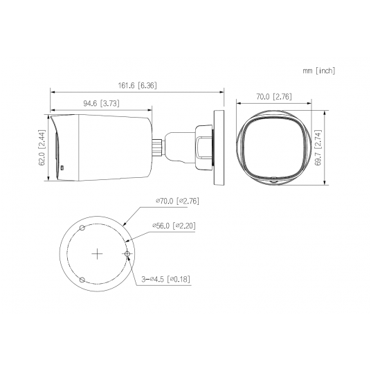 Kamera tubowa 5MP Starlight Dahua - HAC-HFW1500RL-0280B-S3-DIP -zdjęcie numer 3