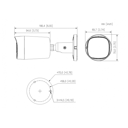 Kamera tubowa 5MP Starlight Dahua - HAC-HFW1500RM-0280B-S3-DIP -zdjęcie numer 3