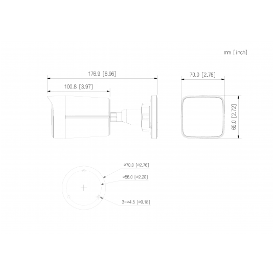 Kamera tubowa 8MP Smart Dual Light Dahua - IPC-HFW1839TC-A-IL-0280B-S6-BLACK -zdjęcie numer 1