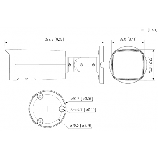 Kamera tubowa IP 12MP Smart Dual Light Dahua - IPC-HFW21249T-AS-IL-0280B-Black -zdjęcie numer 3