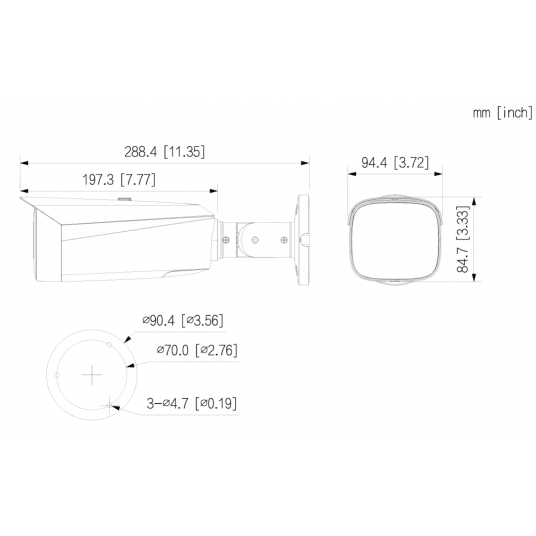 Kamera tubowa IP 4MP WizColor WizMind Dahua - IPC-HFW5459T1-ASE-PV-0280B-PRO-Black -zdjęcie numer 3