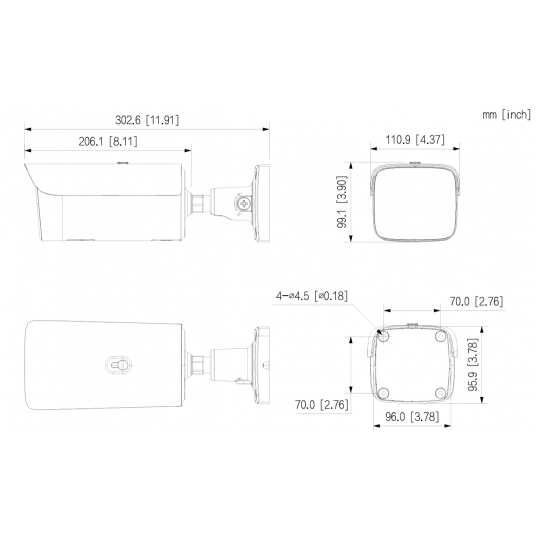 Kamera tubowa IP 8MP WizColor Vari-focal Dahua - IPC-HFW5859Z-ZHE-PV-0832-PRO -zdjęcie numer 4