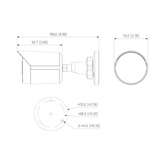 Kamera tubowa IP WizSense (Lite) Dahua 6Mpix - IPC-HFW2649S-S-IL-0360B