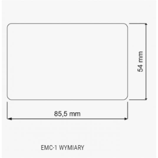 Karta zbliżeniowa cienka Roger - EMC-1