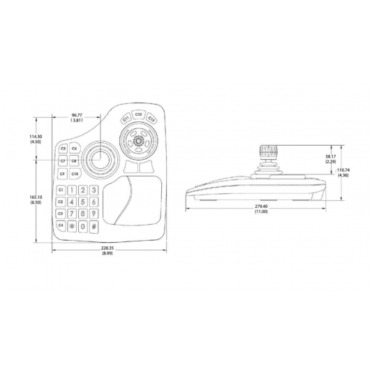 Klawiatura USB do programu TruVision Navigator - TVK-400-USB -zdjęcie numer 2