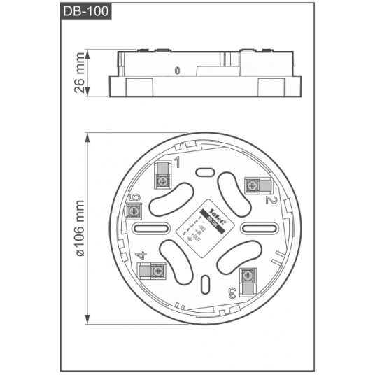 Konwencjonalne gniazdo Satel - DB-100 -zdjęcie numer 2