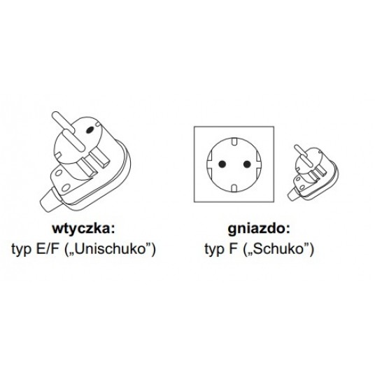 Listwa zasilająca 230VAC - 8 gniazd/typ F Pulsar - RALZ/F -zdjęcie numer 3