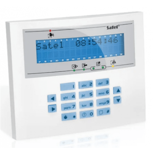 Manipulator LCD (niebieskie podświetlenie) Satel - INT-KLCDL-BL