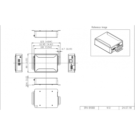 Moduł audio i IP Hanwha Vision - SPA-B1000