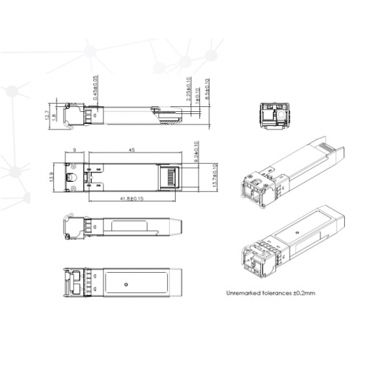 Moduł optyczny SFP GBCPhotonics 1,25GB/s 3km - SF-SM31WD003D-GP