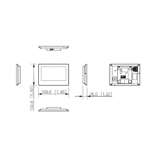 Monitor 7-calowy dotykowy Dahua - VTH2621GW-WP