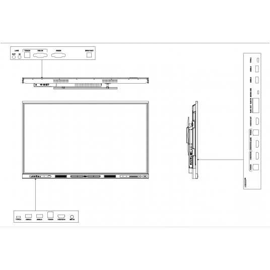 Monitor interaktywny 86 cali 4K Dahua - LPH86-ST420-S3 -zdjęcie numer 7