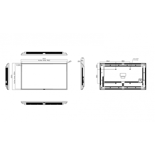 Monitor przemysłowy 4K Digital Signage 43-cale Ag Neovo - QM-4303