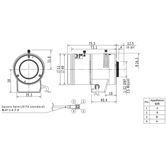 Obiektyw 1/1,8" zmiennoogniskowy (12–50 mm) Tamron - TAMRON-M118VP1250IR -zdjęcie numer 2