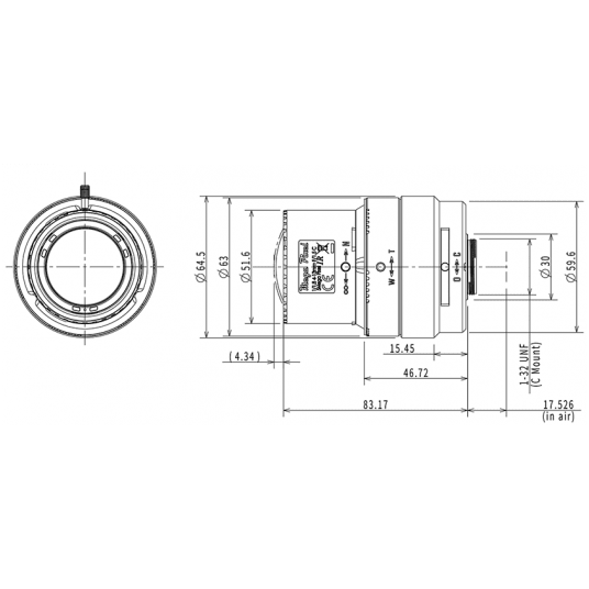 Obiektyw 1/1,8" zmiennoogniskowy (4–13 mm) Tamron - TAMRON-M118VM413IR -zdjęcie numer 2