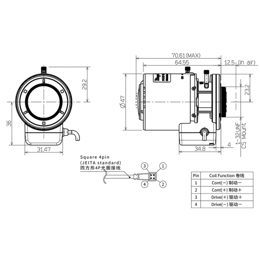 Obiektyw 1/2,7" zmiennoogniskowy (2,7–13 mm) Tamron - TAMRON-M13VG2713IR -zdjęcie numer 2