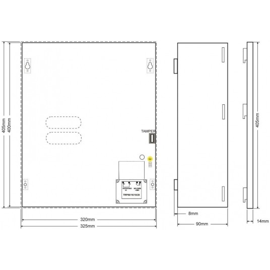 Obudowa metalowa 17/TRP50/SATEL PULSAR – AWO256 -zdjęcie numer 5
