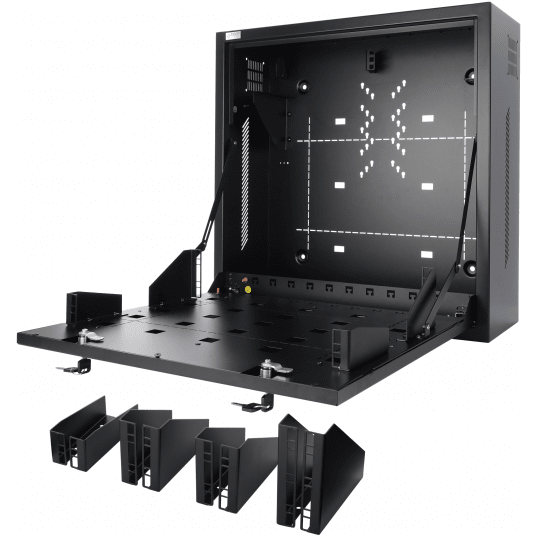 Obudowa NVR/Monitor/RACK 10”, 19” pionowa czarna Pulsar - AWO534 -zdjęcie numer 2