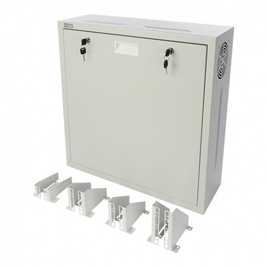 Obudowa NVR/Monitor/RACK 10”, 19” pionowa szara Pulsar - AWO534G -zdjęcie numer 2