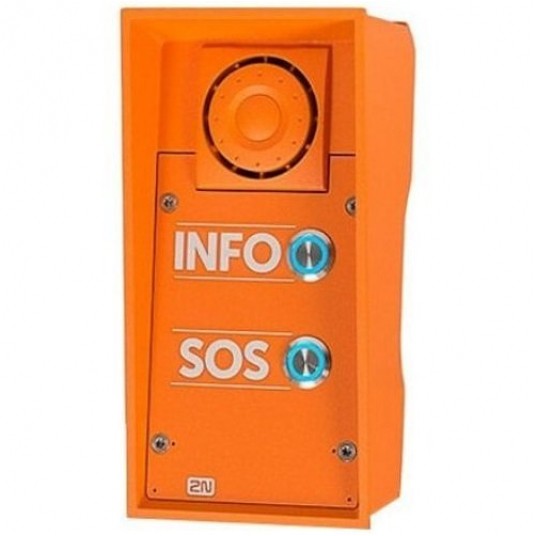 Panel domofonowy IP Safety z 2 przyciskami i głośnikiem 10W 2N - 9152102W