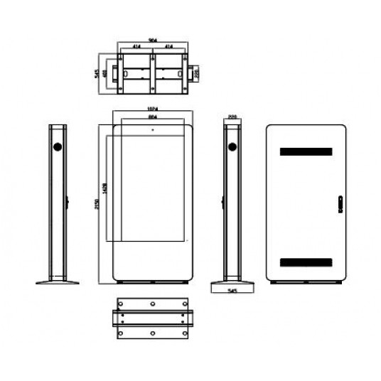 Pionowy ekran LCD Digital Signage Dahua - LDV65-EAO400K