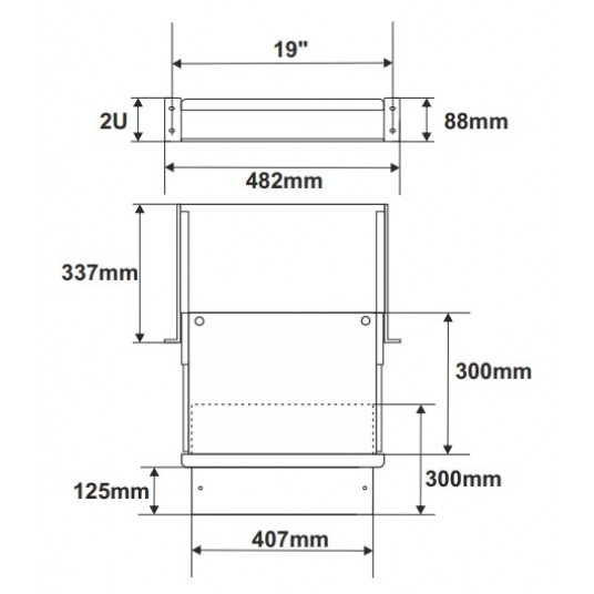 Półka wysuwana do szaf RACK 19 Pulsar - RAPW-K -zdjęcie numer 4