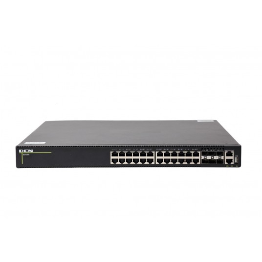Przełącznik dostępowy 24-portowy serii S5750X L3 Lite z PoE DCN Europe - S5750X-24T6X-P-SI