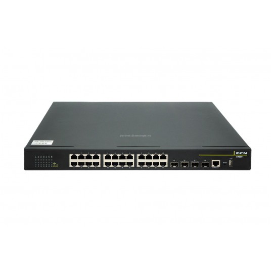 Przełącznik dostępowy zarządzalny 24-portowy PoE + 4SFP L2 DCN - S4600-28P-P-SI-R3.5