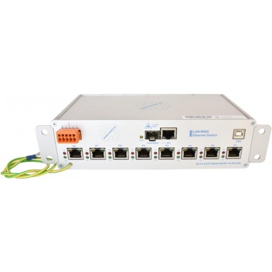 Przełącznik przemysłowy zarządzalny 2G-1C.0.8.FC-BOX-PoE-PP Metel - 1-886-220 -zdjęcie numer 1