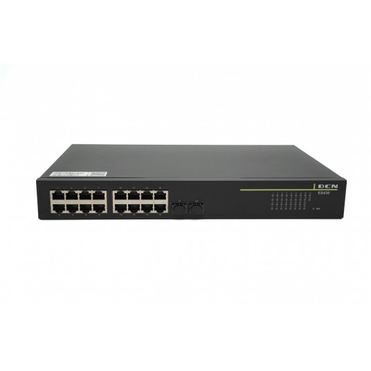 Przełącznik zarządzalny 16-portowy Gigabit PoE+ + 2SFP DCN - ES430-18P-POE