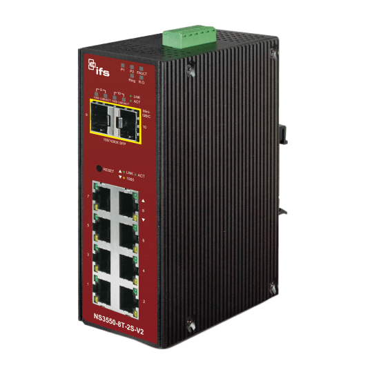 Przełącznik zarządzalny 8-portowy + 2SFP Aritech - NS3550-8T-2S-V2 -zdjęcie numer 1