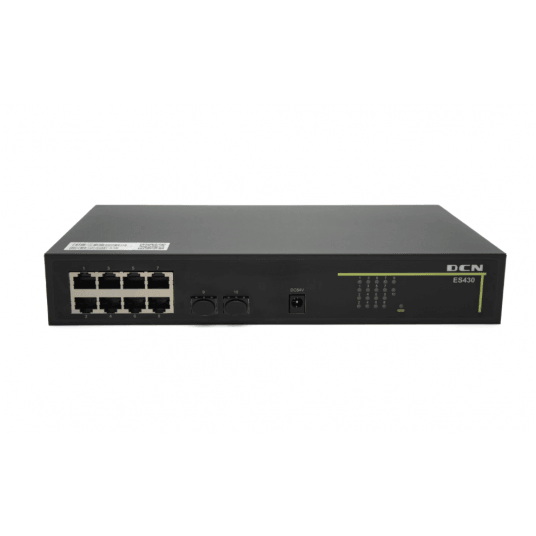 Przełącznik zarządzalny 8-portowy Gigabit PoE+ + 2SFP DCN - ES430-10P-POE
