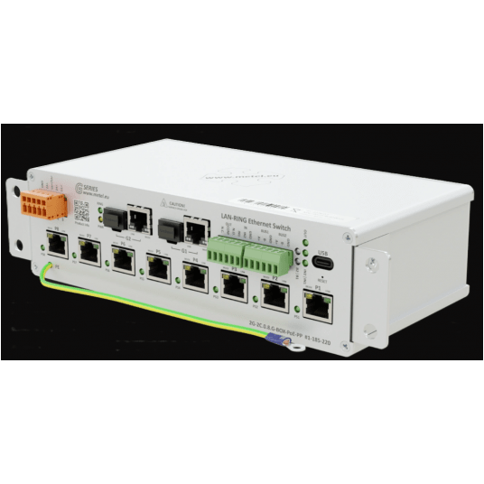 Przełącznik zarządzany przemysłowo 2G-2C.0.8.G-BOX-PoE-PP Metel - 1-185-220 -zdjęcie numer 2