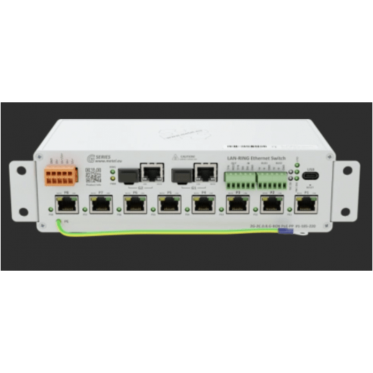 Przełącznik zarządzany przemysłowo 2G-2C.0.8.G-BOX-PoE-PP Metel - 1-185-220 -zdjęcie numer 1