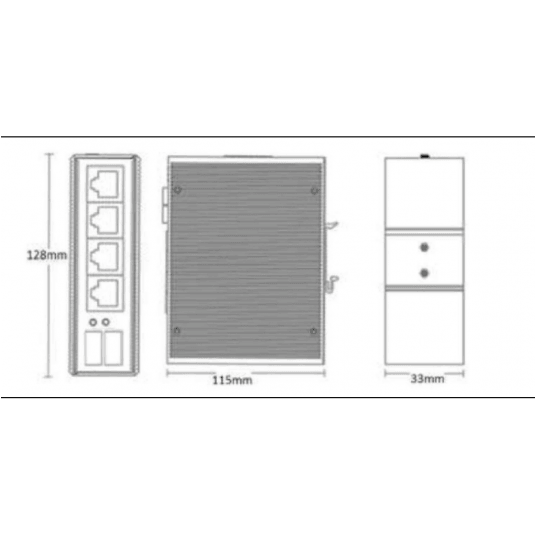 Przemysłowy przełącznik LightOptics - LO-IGS-4GT2GF-POE