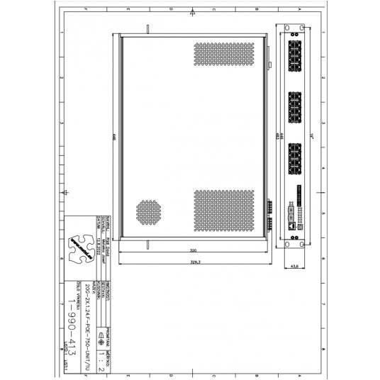 Przemysłowy przełącznik zarządzalny 20G-2X.1.16.F-POE-750-UNIT/1U Metel - 1-991-413 -zdjęcie numer 6