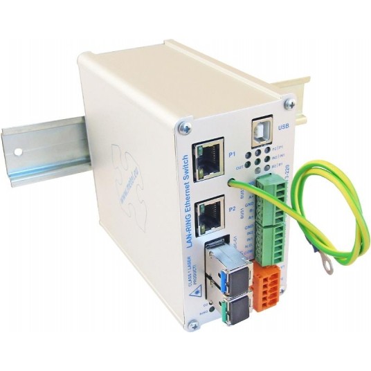 Przemysłowy switch zarządzalny 2G-2S.0.2.F-BOX-PoE-PP Metel - 1-889-220 -zdjęcie numer 2