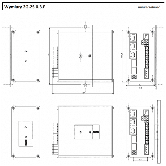 Przemysłowy switch zarządzalny 2G-2S.0.3.F-BOX-PoE Metel - 1-988-220 -zdjęcie numer 4