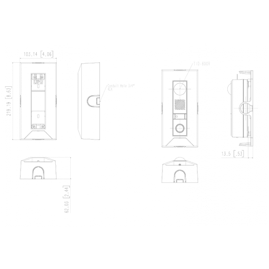 Puszka do montażu Hanwha Vision - SBS-165B -zdjęcie numer 5