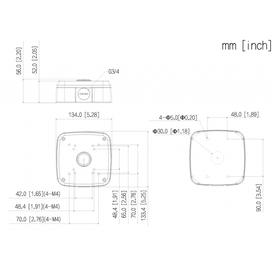 Puszka montażowa Dahua - PFA121-B -zdjęcie numer 2