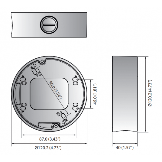 Puszka montażowa Hanwha Vision - SBV-120GW