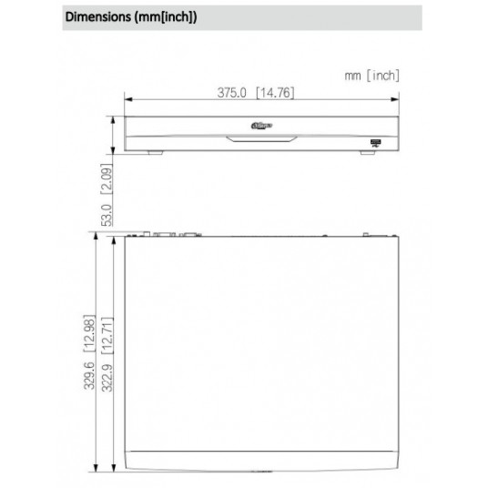 Rejestrator sieciowy 16-kanałowy 2HDD 1U Dahua - NVR5216-16P-EI2 -zdjęcie numer 4