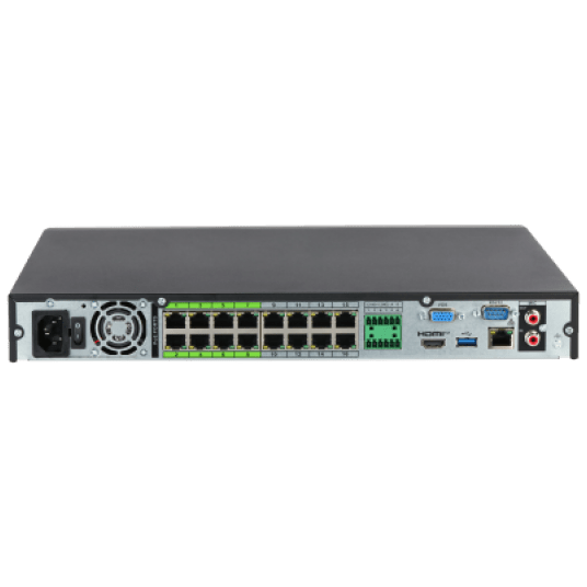 Rejestrator sieciowy 16-kanałowy 2HDD 1U Dahua - NVR5216-16P-EI2 -zdjęcie numer 3