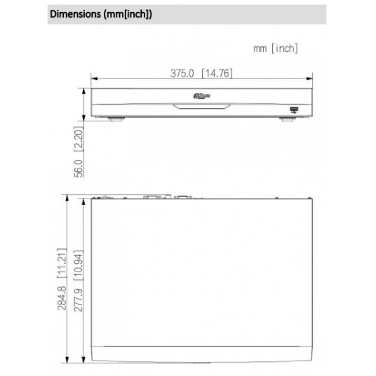 Rejestrator sieciowy 16-kanałowy 2HDD 1U Dahua - NVR5216-EI2 -zdjęcie numer 4